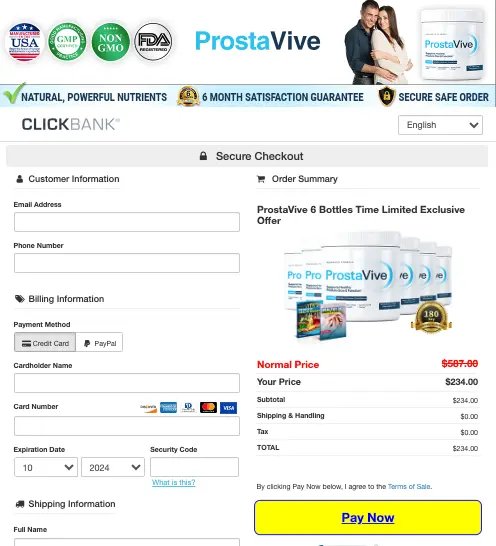 prostavive order